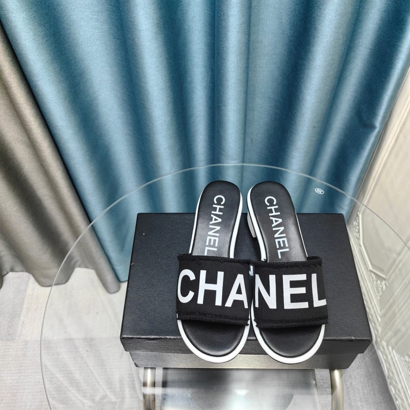 Ch*el leather shoes